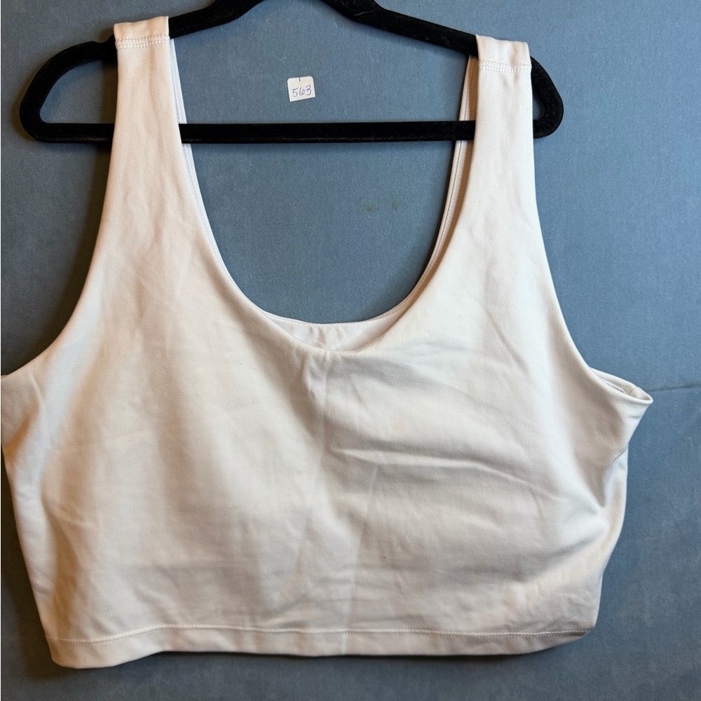 REFLEX BRAND White Sports Bra Size XL